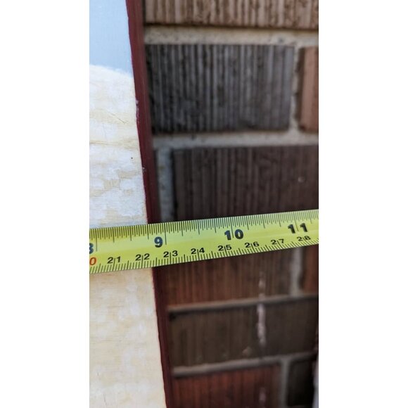 Tole Painted Sled with Winter Scene - Picture 7 of 7